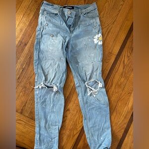 Express Light Blue High-Rise Jeans